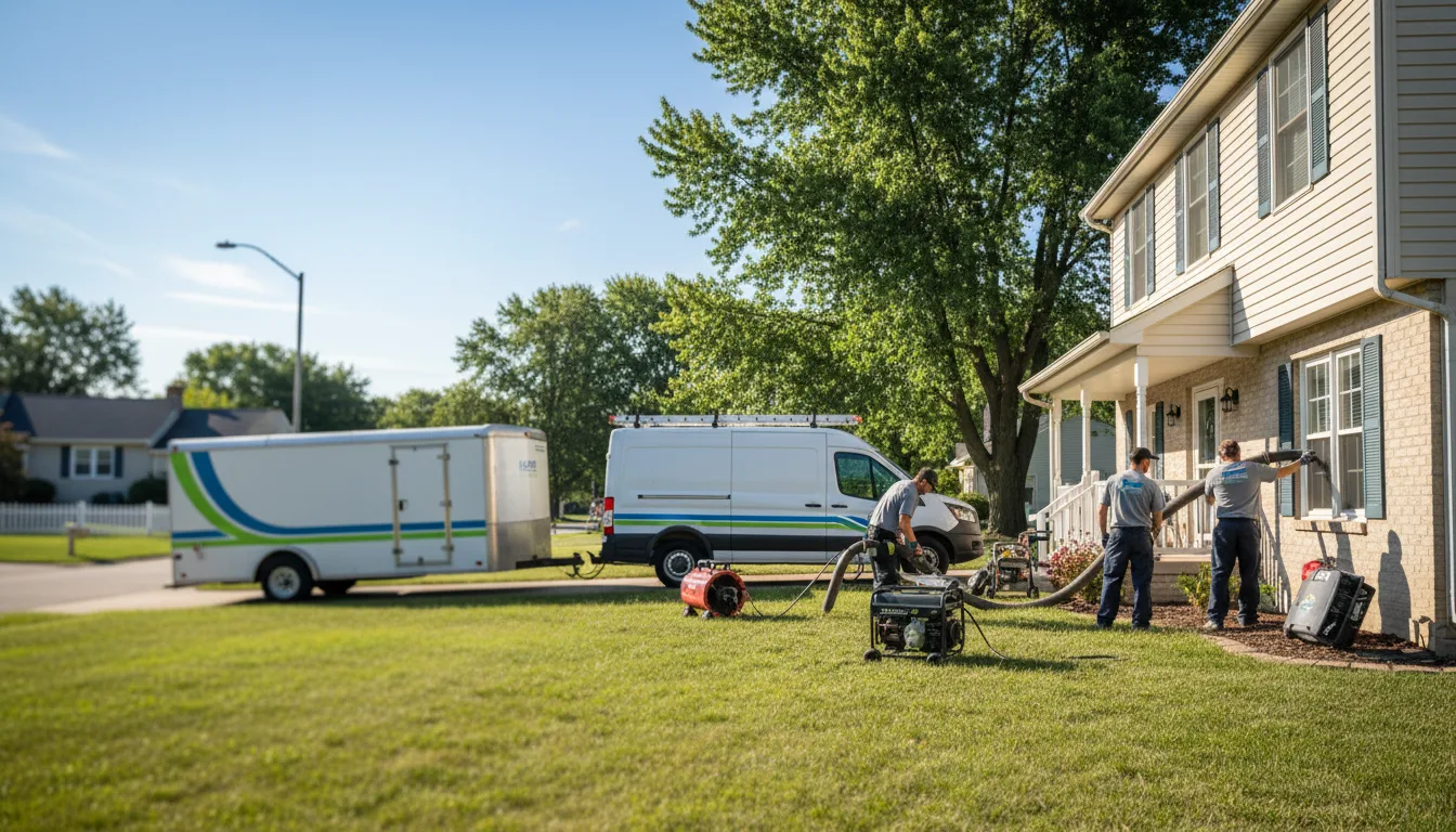 Flooded Basement Restoration And Cleanup With Repair in Crawfordsville, IA near me